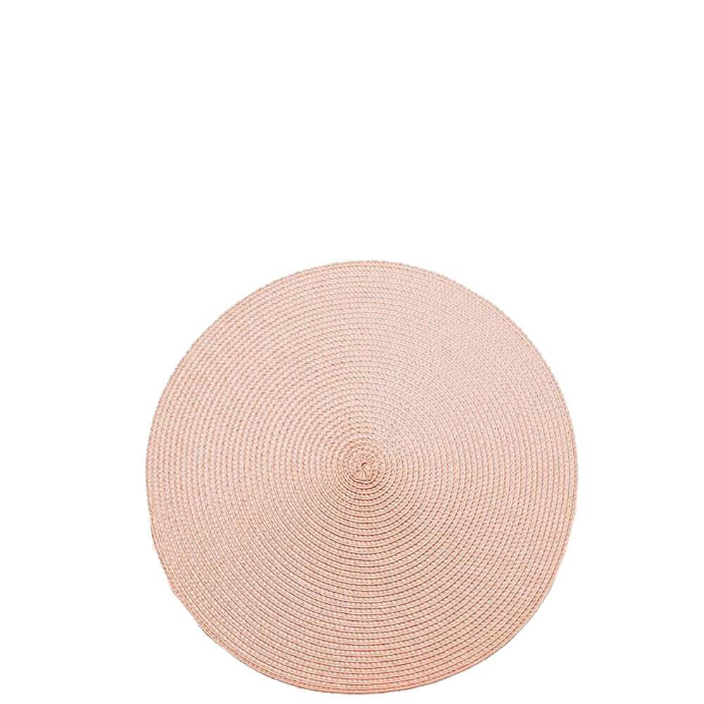 Walton & Co Pink Quartz Circular Ribbed Placemat